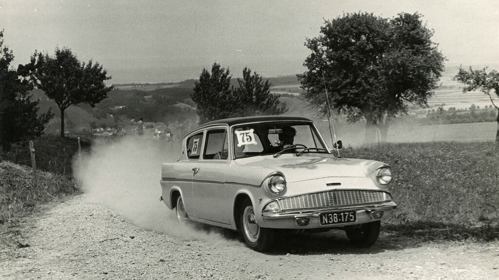 Ford Anglia im Rallye-Einsatz Birgit Rusa